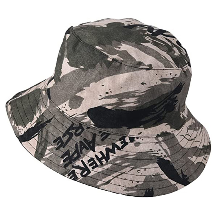 Tactical Camo Custom Cotton Bucket Hats | OEM Digital Print & Embroidery